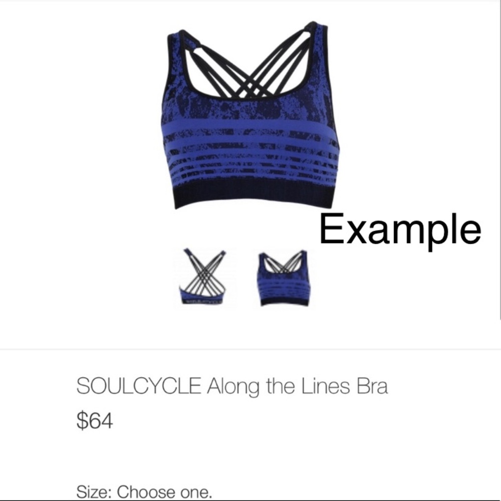 soul cycle along the lines bra- Size ? - Picture 2 of 16